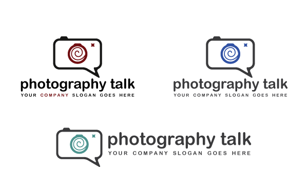 Photography Talk Logo Tempalte Photography Talk Logo Tempalte