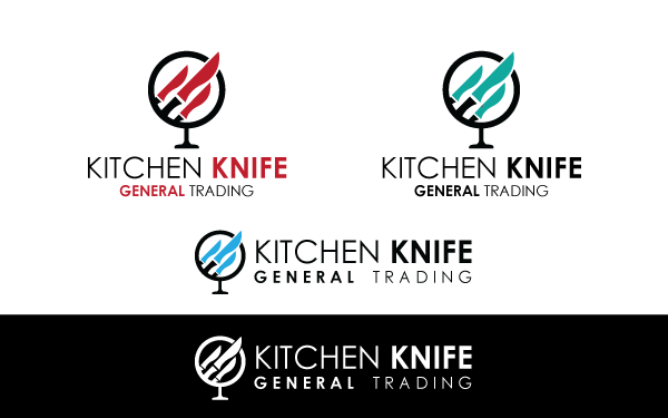 Kitchen Knife Logo Template Kitchen Knife Logo Template
