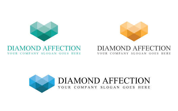 Diamond Affection Logo Template Diamond Affection Logo Template