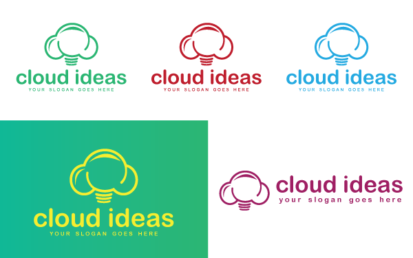 Cloud Ideas Logo Template Cloud Ideas Logo Template