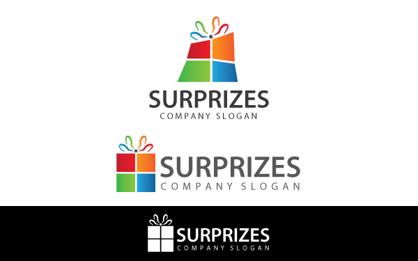 Surprize Gift Box Logo Template Surprize Gift Box Logo Template