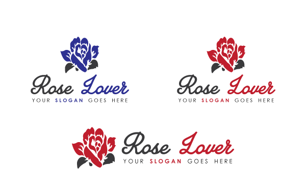 Rose Lover Logo Template Rose Lover Logo Template