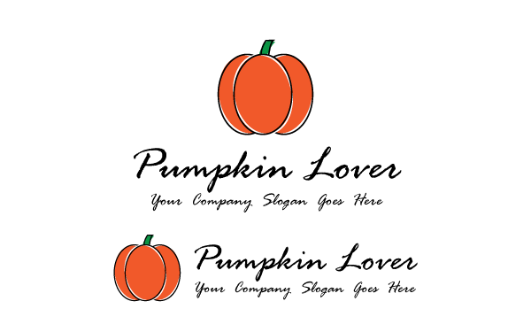 Pumpkin Lover Logo Template Pumpkin Lover Logo Template
