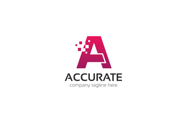 Accurate Letter A Logo Accurate Letter A Logo