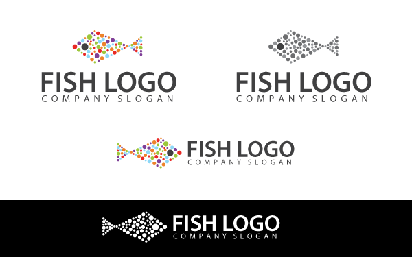 Colorful Fish Logo Template Colorful Fish Logo Template