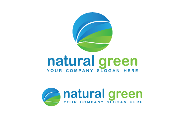 Natural Green Logo Template Natural Green Logo Template