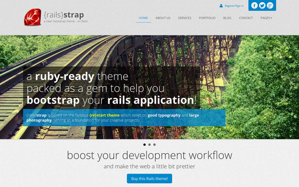 Rails Strap Ruby Ready Theme Wrapbootstrap