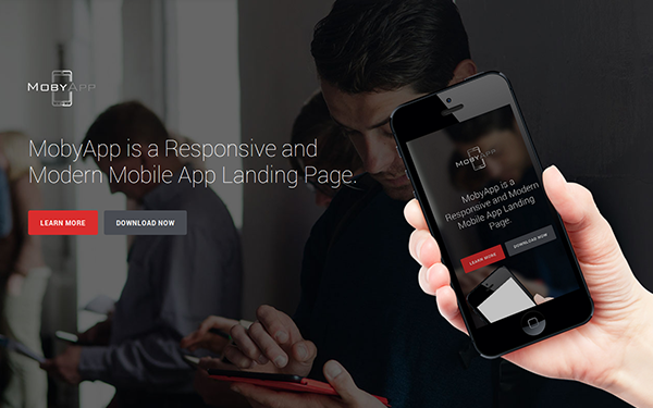 MobyApp Landing Page Template