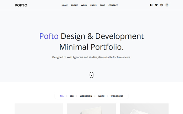 DOWNLOAD - Pofto - Responsive Minimal Template
