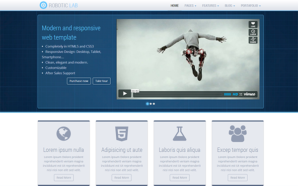Robotic Lab Responsive Theme