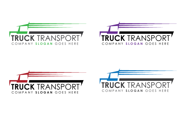 Truck Transport Logo Template
