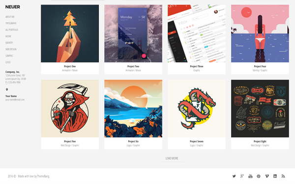 Neuer Creative Portfolio Template