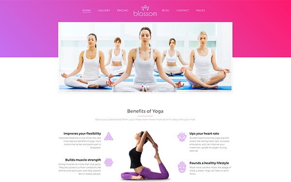 DOWNLOAD - Blossom - Health and Yoga WP Theme