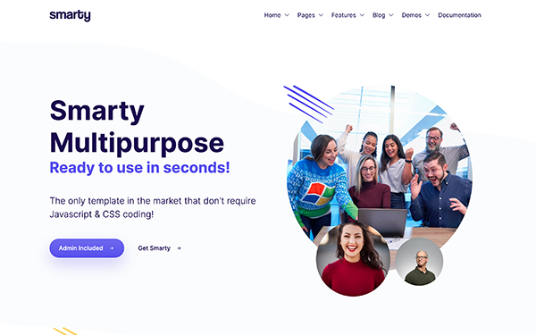 Smarty - Website + Admin + RTL Business & Corporate Smarty - Website + Admin + RTL Business & Corporate