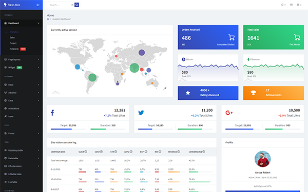 Flash Able - Bootstrap 4 Admin Template