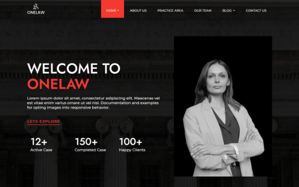 ONELAW - Onepage Template for Lawyers Bootstrap Legal Templates Bootstrap Legal Templates ONELAW - Onepage Template for Lawyers