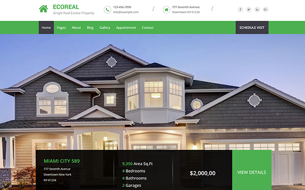 EcoReal - HTML5 Real Estate Template