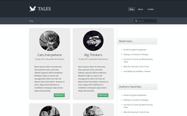 Tales - Responsive Blog Theme