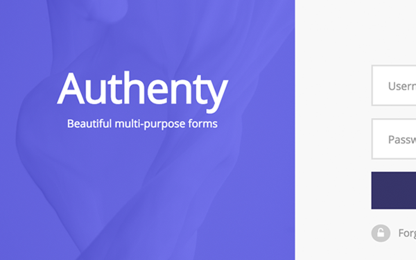 Authenty - Login/Signup Forms