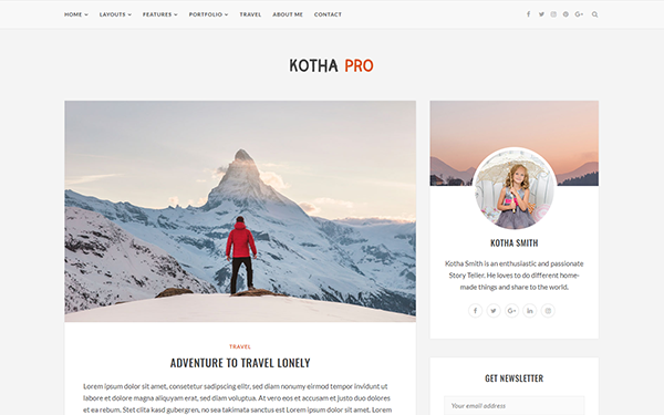 Kotha Pro Responsive Blog Template