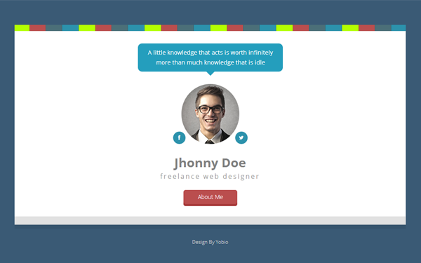 Business Card Html Site Templates Wrapbootstrap
