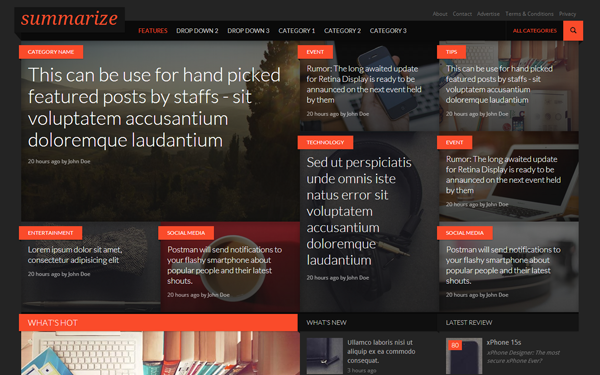 Summarize - Responsive Blog/Magazine
