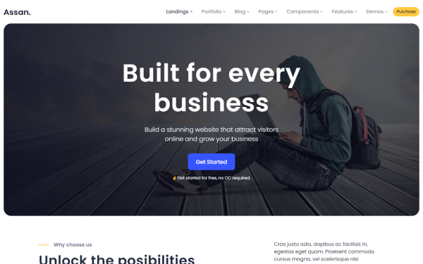 Assan Multipurpose 18 Templates Admin