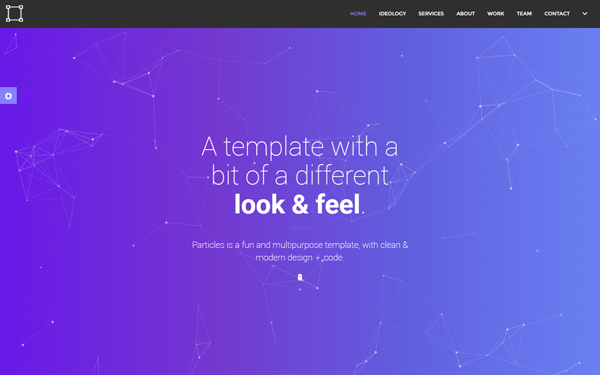 Particles Personal Agency Template By Dimitrovthemes Wrapbootstrap