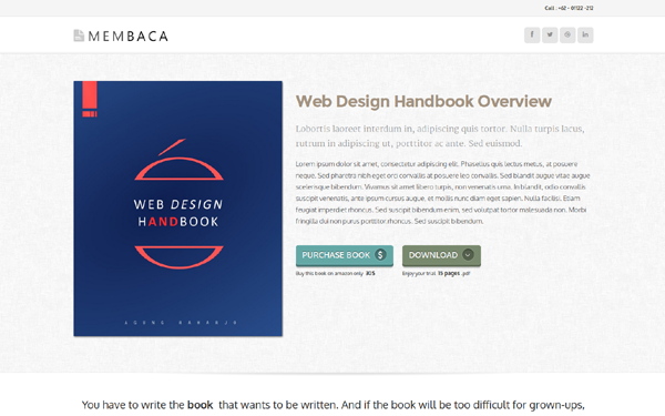 Membaca - E-book Selling Template