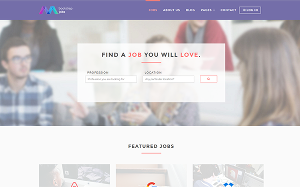 Bootstrap Jobs - Job Board Template