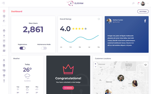 DOWNLOAD - Elisyam - Admin Dashboard Template