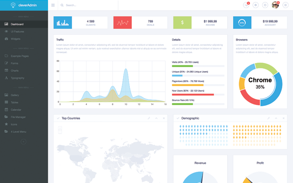 Clever Bootstrap 4 Admin + Angular 4 Clever Bootstrap 4 Admin + Angular 4