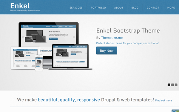 Enkel Responsive Bootstrap Theme Business Corporate