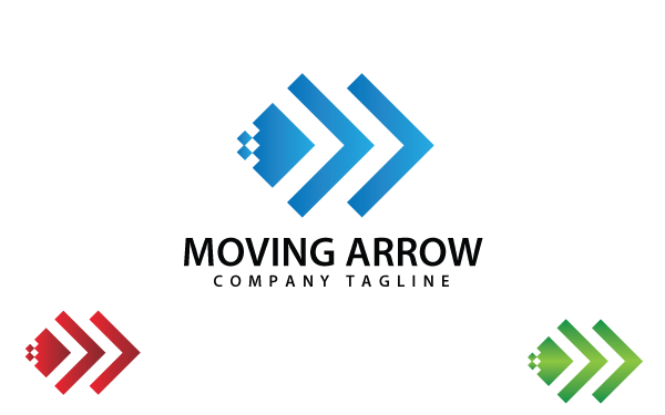 Moving Arrow Logo Template - 