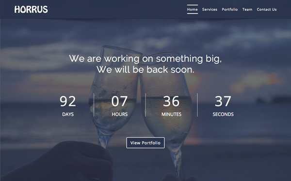 Horrus - Coming Soon Template