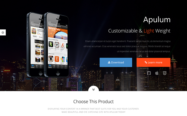 Apulum - One Page Template