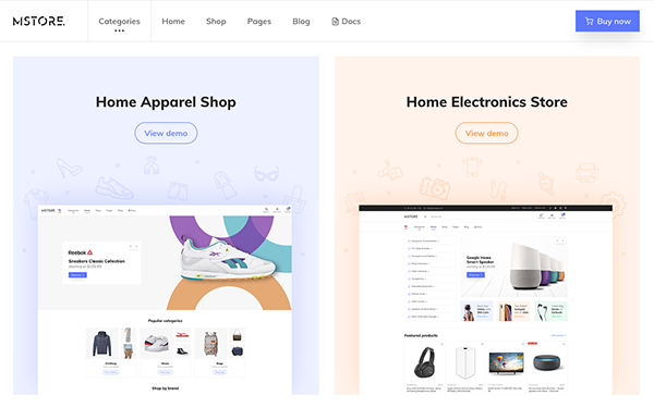 M-Store - Modern E-Commerce Template