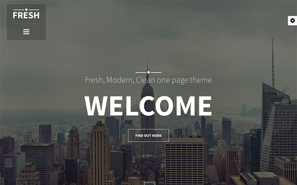 FRESH - One Page Coloured Theme