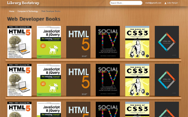 library html template