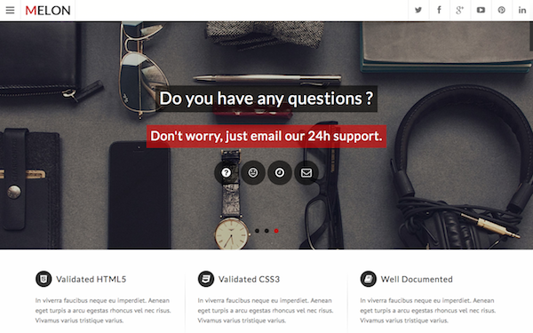 Melon - Responsive Website Template
