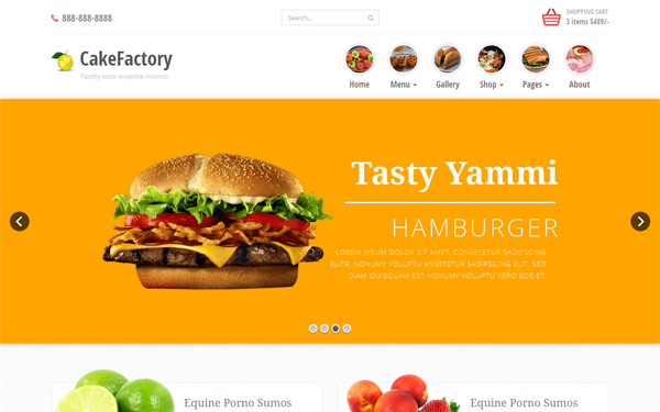 Cakefactory Bootstrap Restaurant Theme Other Wrapbootstrap