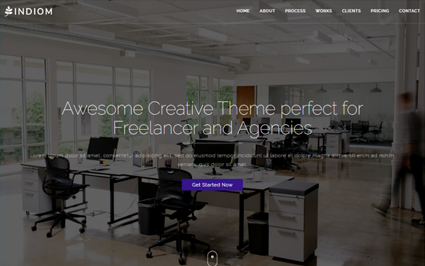 Indiom One Page Bootstrap Agency Theme By Omssharma