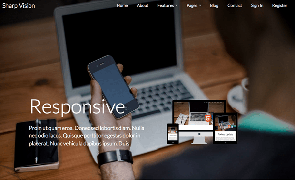Sharp Vision ~ Responsive Business Theme