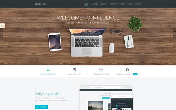 Influence Premium Business Template