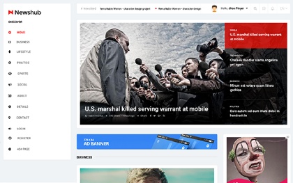 News Article Html Site Templates Wrapbootstrap