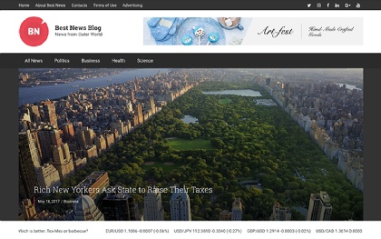 Best News Blog - WordPress Theme