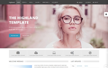 Profile Html Site Templates Wrapbootstrap