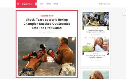 CardPost - Blog + Magazine Template