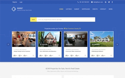 Roost - Material Design Real Estate