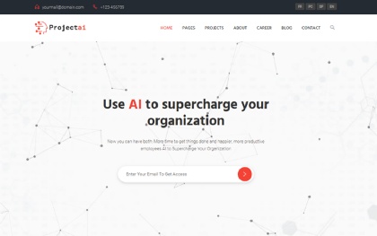 ProjectAi - AI Agencies & Startups Template